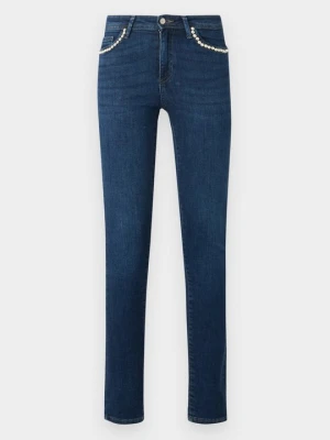 Jeansy Skinny Fit Only granatowy