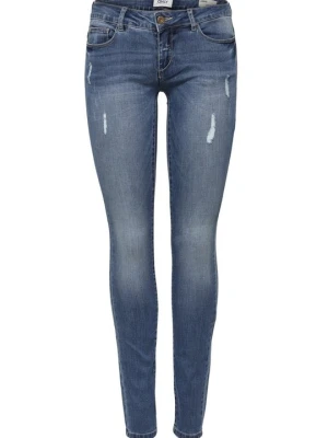 Jeansy Skinny Fit Only niebieski denim