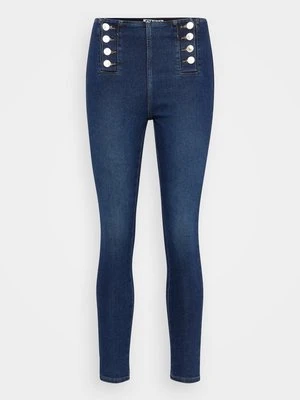 Jeansy Skinny Fit Only ciemnoniebieski
