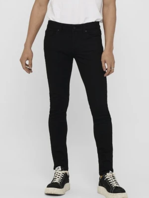 Jeansy Skinny Fit Only & Sons czarny