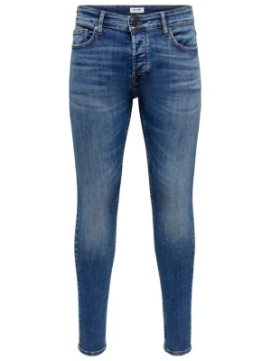 Jeansy Skinny Fit Only & Sons niebieski