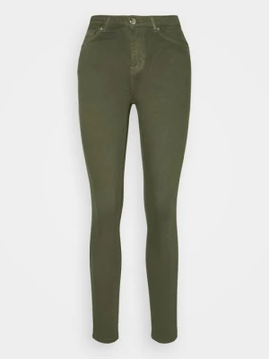 Jeansy Skinny Fit Only zielony