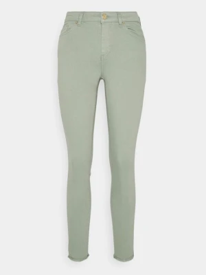Jeansy Skinny Fit Only zielony