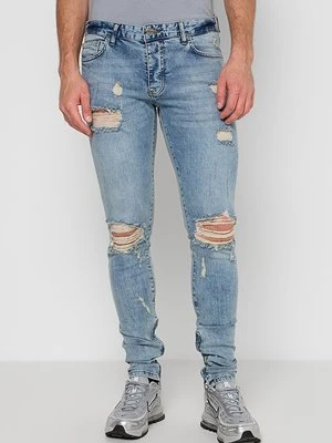 Jeansy Skinny Fit Pegador niebieski