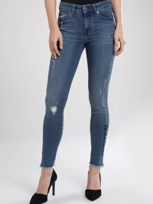 Jeansy Skinny Fit Pieszak niebieski