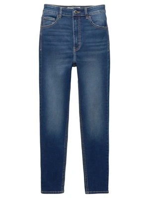 Jeansy Skinny Fit PULL&BEAR ciemnoniebieski