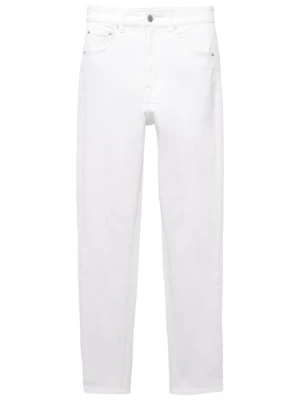 Jeansy Skinny Fit PULL&BEAR biały