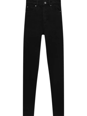 Jeansy Skinny Fit PULL&BEAR czarny