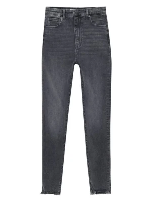 Jeansy Skinny Fit PULL&BEAR szary