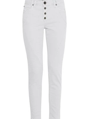 Jeansy Skinny Fit PULZ biały