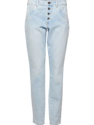 Jeansy Skinny Fit PULZ niebieski