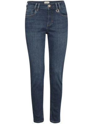 Jeansy Skinny Fit PULZ niebieski