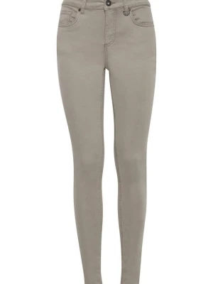 Jeansy Skinny Fit PULZ szary