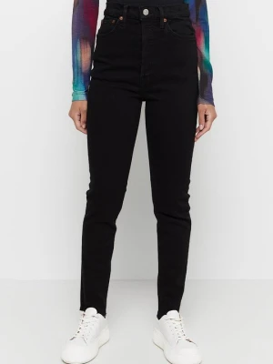 Jeansy Skinny Fit RE/DONE czarny