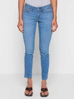 Jeansy Skinny Fit Replay niebieski