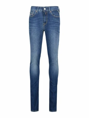 Jeansy Skinny Fit Replay ciemnoniebieski