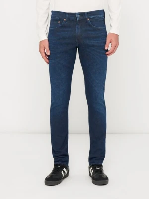 Jeansy Skinny Fit Replay granatowy