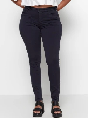 Jeansy Skinny Fit Replay granatowy