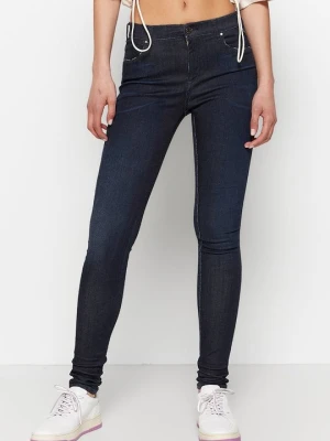 Jeansy Skinny Fit Replay granatowy