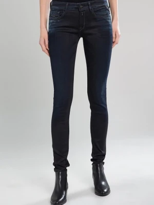 Jeansy Skinny Fit Replay granatowy