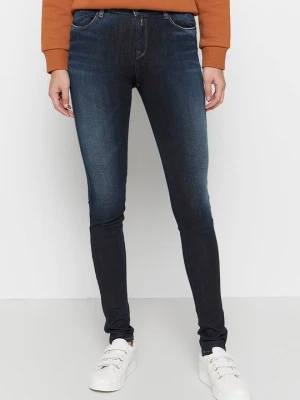 Jeansy Skinny Fit Replay granatowy