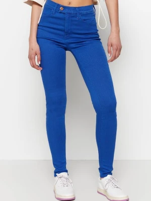 Jeansy Skinny Fit Replay niebieski