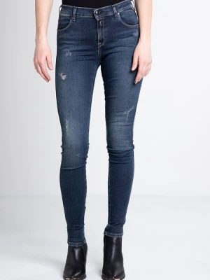 Jeansy Skinny Fit Replay niebieski