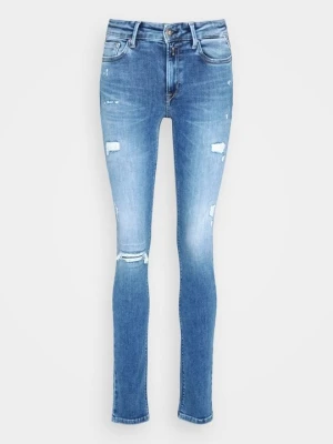 Jeansy Skinny Fit Replay niebieski denim