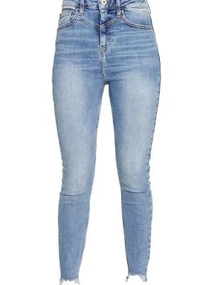 Jeansy Skinny Fit River Island ciemnoniebieski