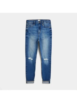 Jeansy Skinny Fit River Island niebieski