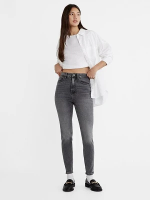 Jeansy Skinny Fit Stradivarius jasnoszary