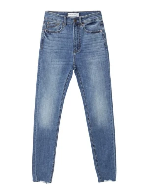 Jeansy Skinny Fit Stradivarius niebieski denim