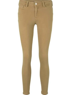 Jeansy Skinny Fit Tom Tailor brązowy