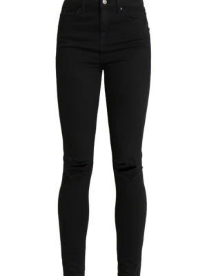 Jeansy Skinny Fit Topshop czarny