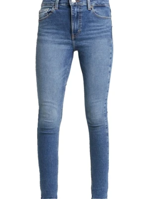 Jeansy Skinny Fit Topshop niebieski denim