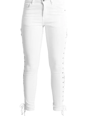 Jeansy Skinny Fit Urban Classics biały