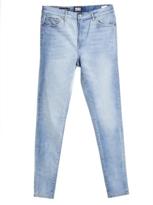 Jeansy Skinny Fit Urban Classics jasnoniebieski