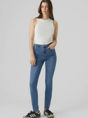 Jeansy Skinny Fit Vero Moda niebieski denim