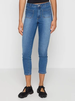 Jeansy Skinny Fit Vero Moda granatowy
