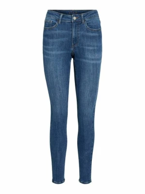 Jeansy Skinny Fit Vila niebieski denim