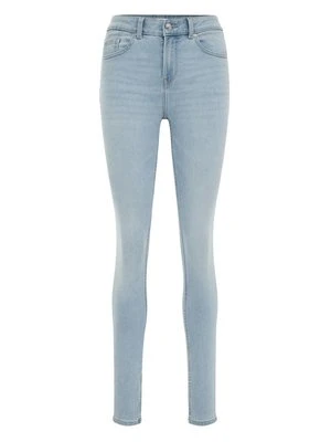 Jeansy Skinny Fit WE Fashion jasnoniebieski