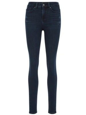 Jeansy Skinny Fit WE Fashion szafirowy