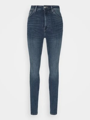 Jeansy Skinny Fit Weekday niebieski