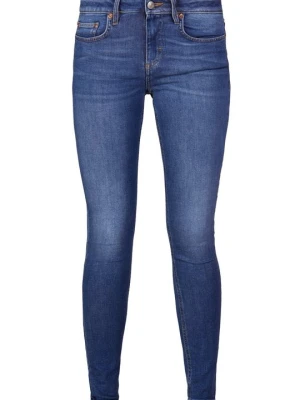 Jeansy Skinny Fit Won Hundred ciemnoniebieski