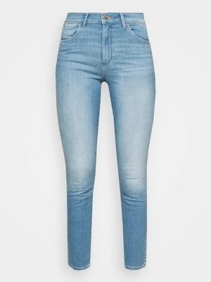 Jeansy Skinny Fit Wrangler jasnoniebieski denim