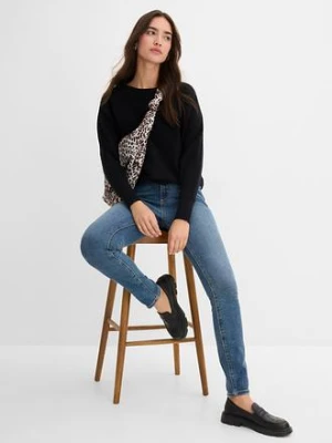 Jeansy skinny, high waist bonprix