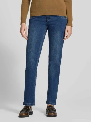 Jeansy skrócone o kroju straight fit model ‘ANNA’ Buena Vista