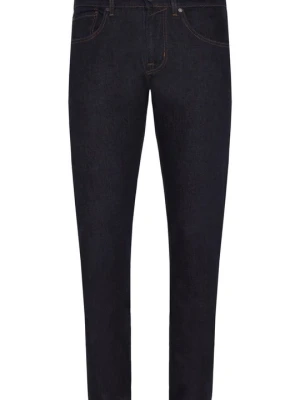 Jeansy Slim Fit 7 For All Mankind granatowy