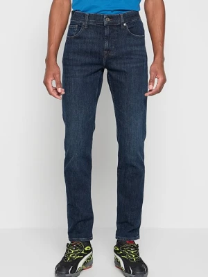 Jeansy Slim Fit 7 For All Mankind granatowy