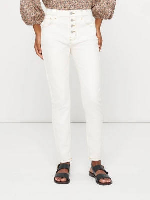Jeansy Slim Fit Ba&sh biały